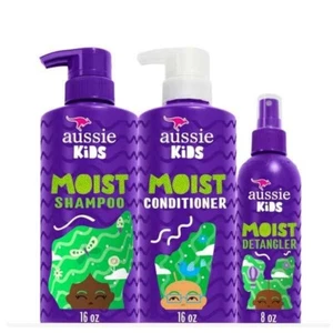 Aussie Kids Shampoo, Conditioner, and Detangler Bundle, Sulfate and Paraben Free - Picture 1 of 6