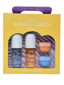 Solo en Ibiza Fragrance Body Mist & Body Cream 4 pc Gift Set – Summer on Demand - Picture 1 of 3