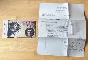 1973 Elvis Presley Aloha from Hawaii Concert Ticket and Receipt (Reproduction) - Picture 1 of 4