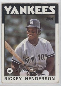 1986 Topps Rickey Henderson #500 HOF