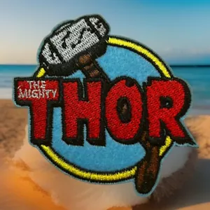 π₯ Marvel The Mighty Thor Embroidered Iron On Patch Superhero Avengers FREE SHIP - Picture 1 of 5