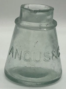 Botellas de vidrio vintage ANGUS & Co tinta tarro antiguo coleccionable - Imagen 1 de 8