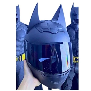 Helmet Full Face Black Motorbike Motorcycle Helmets ABS Batrider personality - Picture 1 of 10