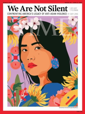 Time Magazine Australasia March 29 2021 Anti-Asian Violence Elliot Page NFT Art - Image 1 of 4