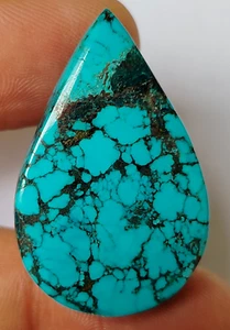 AAA+ Large 45.35 Ct. Natural Turquoise Pear Cabochon Loose Gemstone @Women Gift - Picture 1 of 6