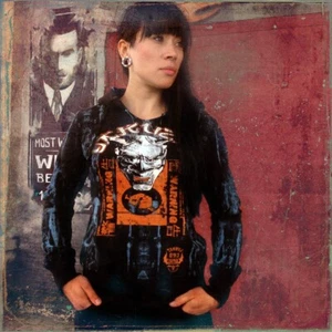 Yakuza Hoodie Damen Kapuzenpullover Sweatshirt Pullover GHB228 Farbe Schwarz - Bild 1 von 4