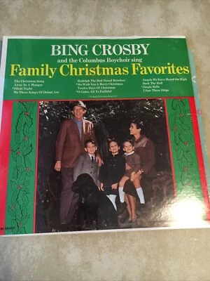 BING CROSBY - Vintage New Sealed Family Christmas Favorites 12" Vinyl Record LP - Image 1 of 4