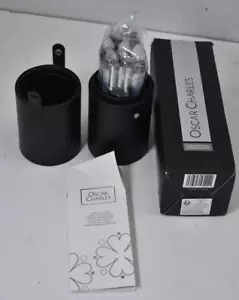 Juego de pinceles de maquillaje profesional Oscar Charles 15 piezas soporte limpiador plateado - Imagen 1 de 6