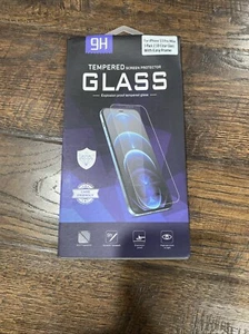 IPhone 13 Pro Max HD Screen Protector 3 pack Tempered Glass 9H w/Alignment Case - Picture 1 of 14