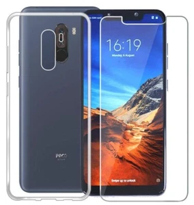 CUSTODIA COVER TRASPARENTE + PELLICOLA VETRO TEMPERATO Per XIAOMI POCOPHONE F1 - Foto 1 di 11