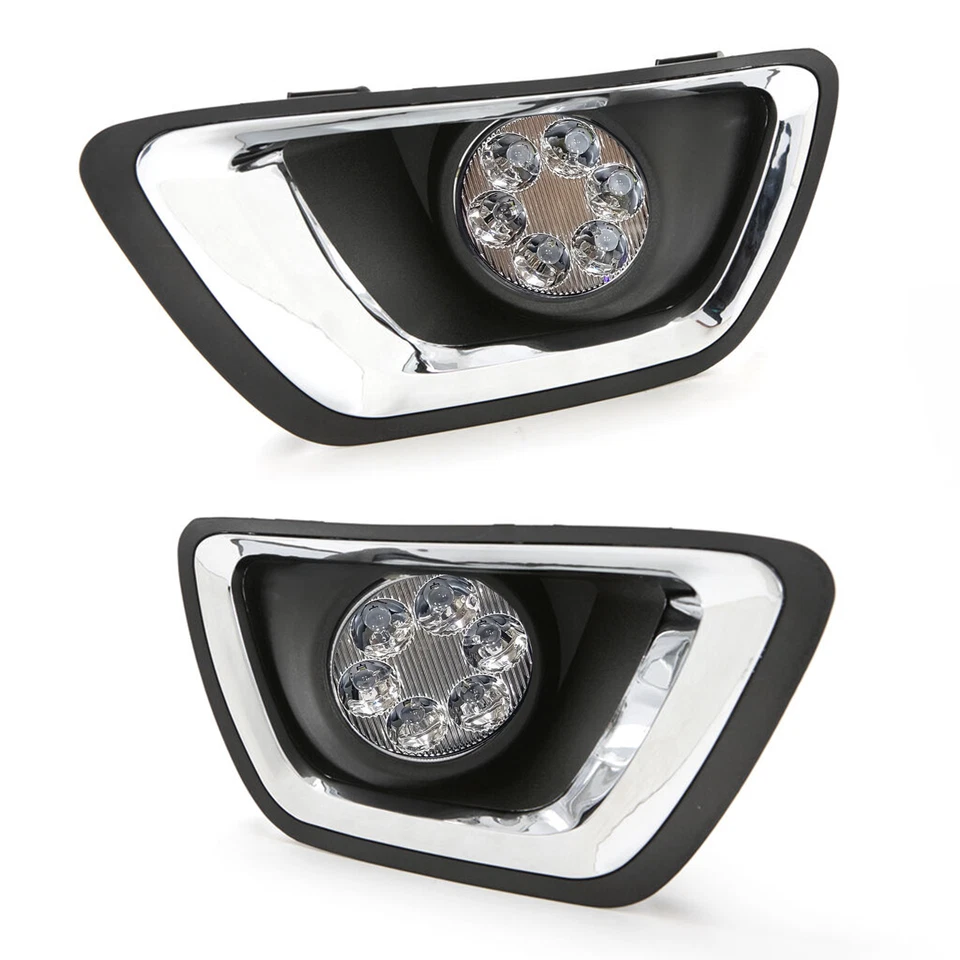 Kit de luces antiniebla LED lente transparente para Chevrolet Colorado 2015-2020 bisel enchufe 5202 Foto 1 de 4