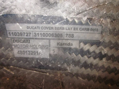 Ducati Diavel fibra de carbono CF 48013291A cubierta tanque Foto 1 de 2