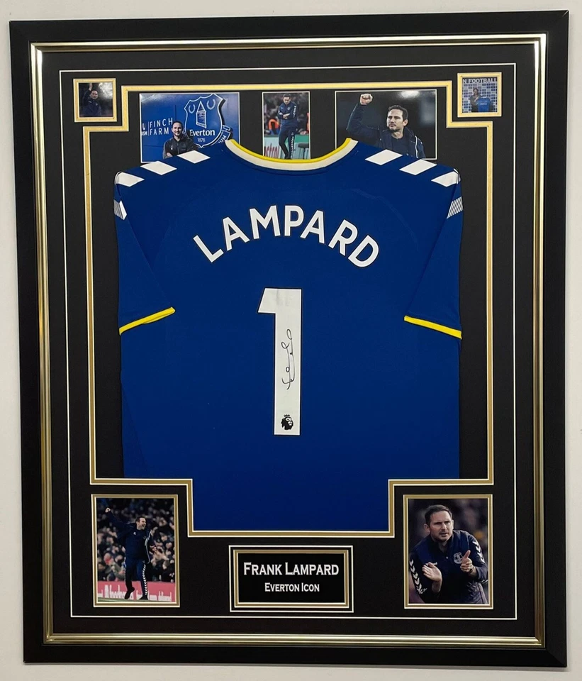 Camiseta deportiva autografiada firmada por Frank Lampard del Everton PANTALLA Foto 1 de 1