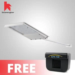 Keimavgear Waterproof Long Handle Solar LED Light Free Auto Cool Solar Fan - Picture 1 of 1