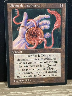 Nevinyrral's Disk ITALIAN FBB Revised Edition MTG -MP- Free Ship - Image 1 of 2