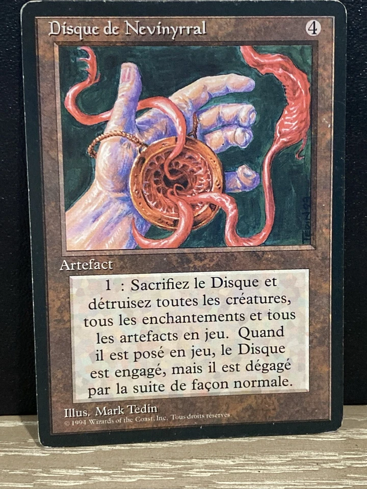 Nevinyrral's Disk ITALIAN FBB Revised Edition MTG -MP- Free Ship - Image 1 of 2