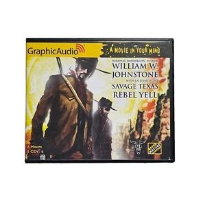 SAVAGE TEXAS REBEL YELL Graphic Audio William W Johnstone Audio Book Gently Used - Picture 1 of 5
