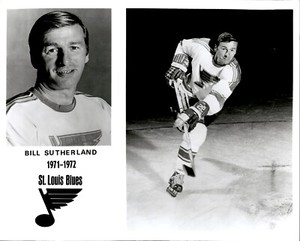 PF17 Original Photo BILL SUTHERLAND 1971-72 ST LOUIS BLUES NHL HOCKEY CENTER