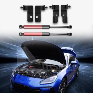 Red Headliner Cover Rod Steel Shock Hydraulic Hood For Subaru BRZ GR86 2021-2023 - Picture 1 of 8