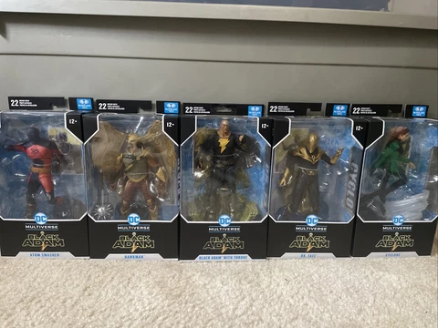 Black Adam Set Of 5 Action Figures Brand New! Cover