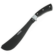 Utica Stealth I Black & Gray Micarta 1095HC Steel Fixed Blade Knife 11UTKM11