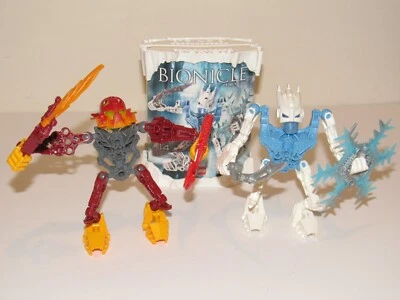 LEGO Bionicle Agori 8973 8976 Juego de figuras de acción Metus y Raanu COMPLETO lote de juguetes Foto 1 de 4