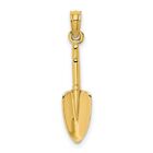 Real 10Kt Yellow Gold 3-D  Trowel Garden Tool Charm