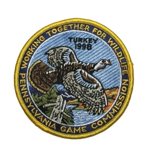 1998 PA Game Commission Turkey Patch Original Working Together for Wildlife - Picture 1 of 3