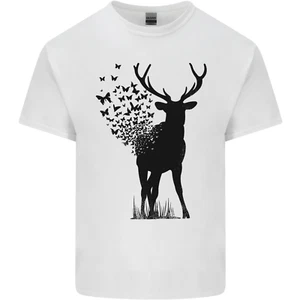 Abstract Butterfly Deer Ecology Environment Kids T-Shirt Boys Girls - Picture 1 of 67