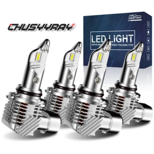 4x 9005 9006 LED Combo Headlight Bulbs High Low Beam Kit Xenon 6000K Super White - Picture 1 of 12