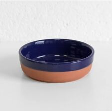 Single Tapas Dish Terracotta Navy Blue Ceramic Cazuela Serving Dish Bowl Plate1