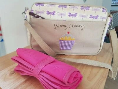 Pink Lining Yummy Mummy Bow Changing Bag - image 1 of 4