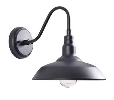 Aplique de pared para exteriores Dale 93506BL 10"" moderno de 1 luz, montado en la pared... Foto 1 de 4