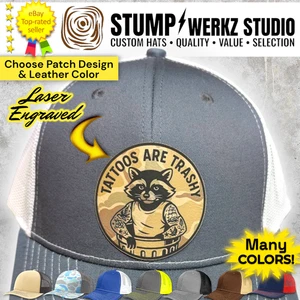 Custom Trucker Hat Baseball Cap Personalized Richardson Tats Tattoos Are Trashy - Picture 1 of 24
