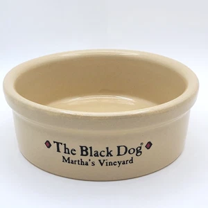 Vintage "The Black Dog-Martha's Vineyard" RPCo Robinson-Ransbottom Crock Bowl Feeder - Bild 1 von 11