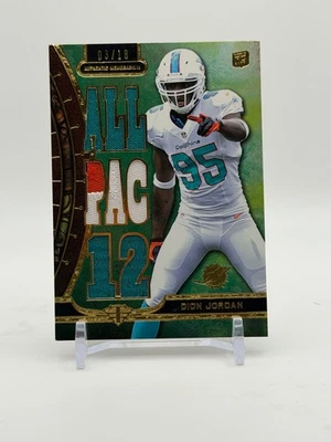 2013 Triple Threads Dion Jordan Emerald All-Pac-12 Relic /18 Dolphins - Image 1 of 2