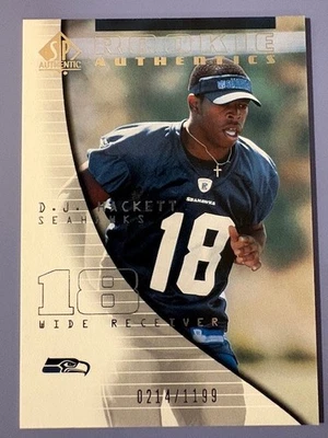 2004 D.J. Hackett UD SP Authentic Rookie Authentics - 0214/1199 - Image 1 of 2