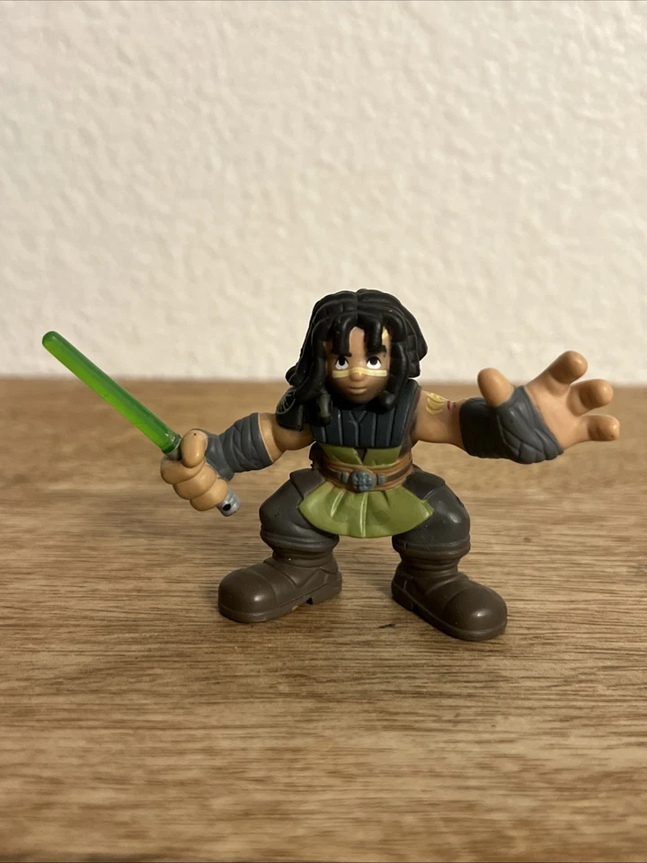 "Figura de 2"" Star Wars Galactic Heroes Quinlalan Vos Jedi Master Clone Wars Hasbro" Foto 1 de 4