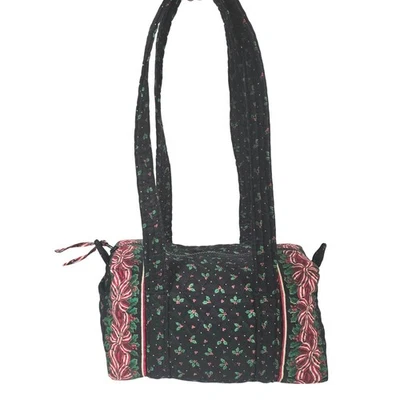 Mini Bolso de Hombro de Colección Vera Bradley Holly and RIbbons Negro Retirado Raro Foto 1 de 4