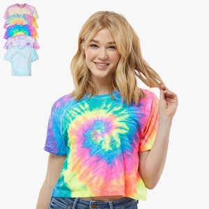 COLORTONE - Damen Batik Crop T-Shirt XS - XL Individualität & Stil  - Bild 1 von 41