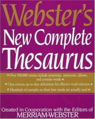 Webster's New Complete Thesaurus: by Merriam-Webster; Merriam-Wester Editorial - Image 1 of 1