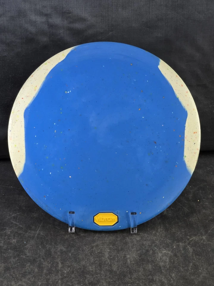 Vibram R420B Disc Golf Rubber 171 M Distance Driver OOP Blue White RARE! - Image 1 of 4