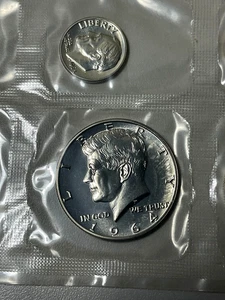 1964 US Mint Silber Proof Set, 5 Münzen, OGP ~ US Mint Verpackung ~ COA - Bild 1 von 7