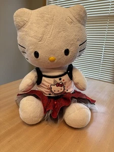 BUILD A BEAR - HELLO KITTY 19 in - White Soft Stuffed Plush Toy Sanrio W/ Dress - Picture 1 of 8