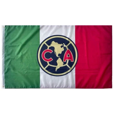 Camiseta América Águilas México Fútbol Nueva Bandera Estilo 3’x5’ Bandera Tri Foto 1 de 4