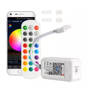 WiFi Smart RGB LED Strip Light Phone Controller Fr Google Alexa Home APP Control - Picture 1 of 9
