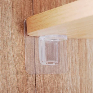 10pcs Shelf Bracket Self-adhesive Wide Application Wall Mounted Closet Shelf - Picture 1 of 10