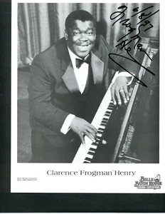 CLARENCE 'FROGMAN' HENRY SIGNED PHOTO, RHYTHM & BLUES SINGER AND PIANIST - Picture 1 of 1