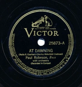 PAUL ROBESON on 1938 Victor 25873 – At Dawning / Just A Wearyin’ For You - Foto 1 di 2