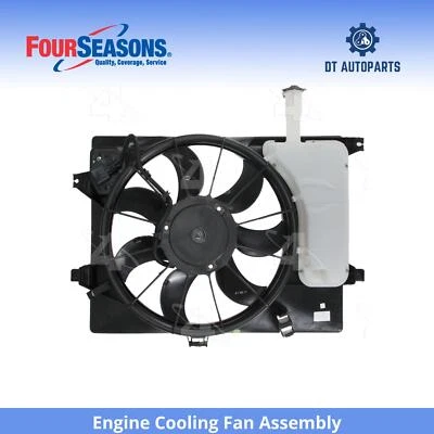 For 2011-2014 Hyundai Elantra Engine Cooling Fan Assembly 4 Seasons 2012 2013 - Image 1 of 4